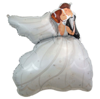 Bride and Groom Foil Balloon