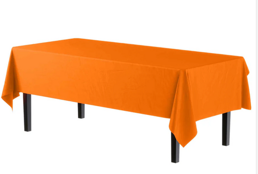 Rectangle Orange Table Covers