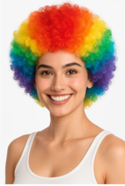 Rainbow Curly Wig