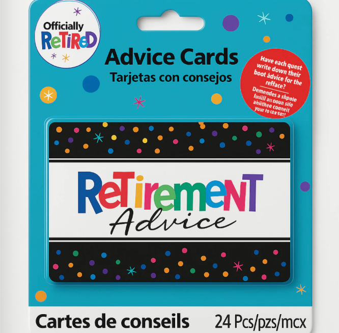 Retirement Party Advice Cards
