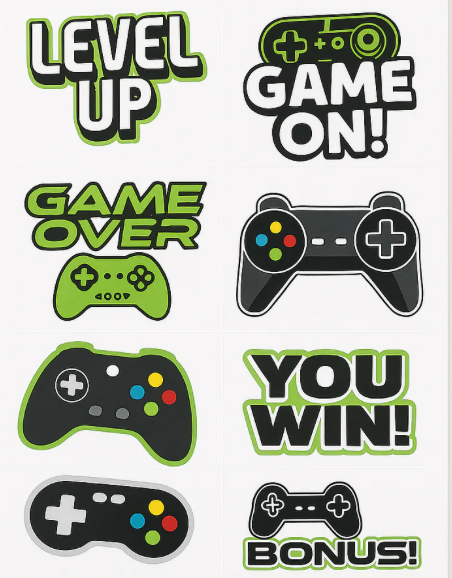 Level Up Gamer Temporary Tattoo