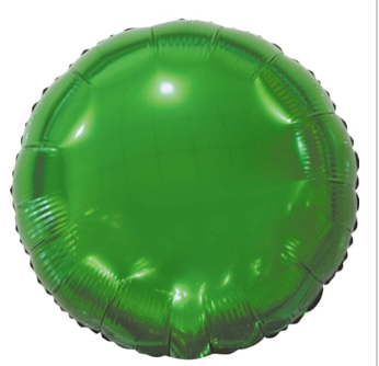 Green Round Foil Balloon
