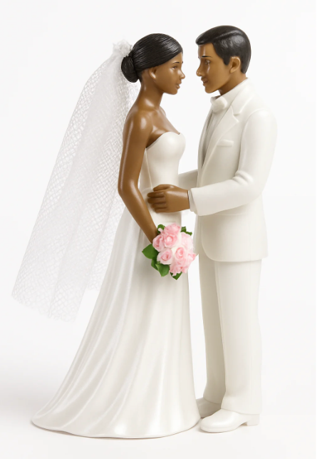 Bride & Groom Wedding Cake Topper
