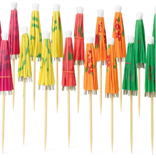 Vibrant Cocktail Umbrella Pick