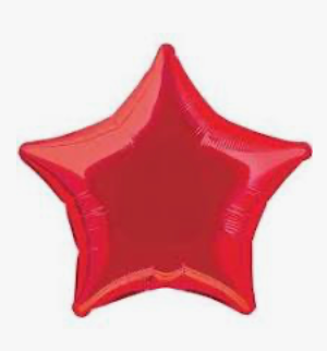 Red Star Foil Balloon
