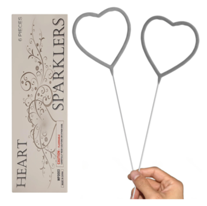 Heart Shaped Wedding Sparklers