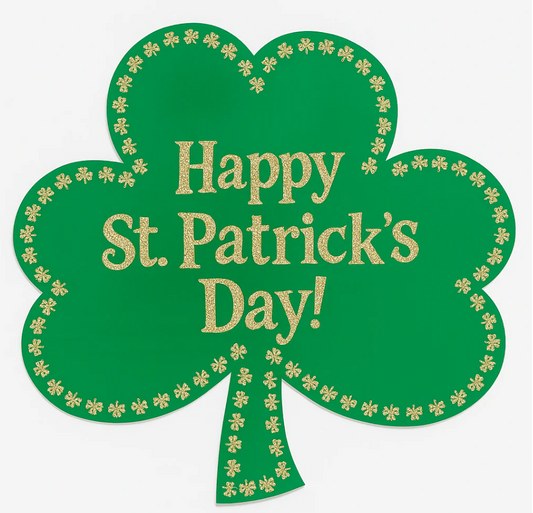 St. Patrick's Day Glitter Wall Cutout Decoration