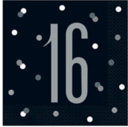 16th Birthday Luncheon Napkin