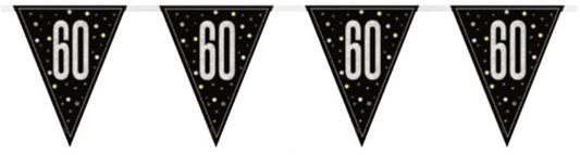 60th Birthday Flag Banner Decoration
