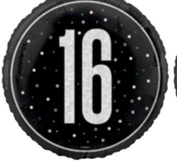 16th Birthday Round Foil Balloon