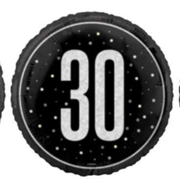 30th Birthday Round Foil Balloon