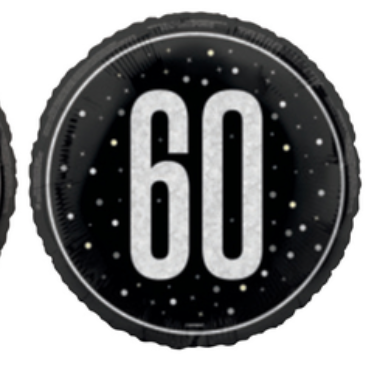 60th Birthday round Foil Balloon