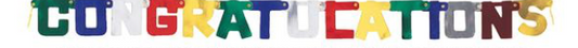 Multicolor Congratulations Banner