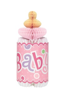 Pink Baby Honey Comb Decoration