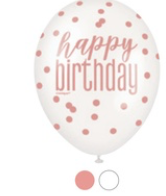 Happy Birthday 6Ct Latex Balloons