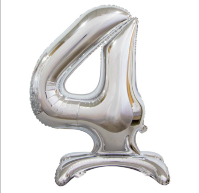Sliver 24" Standing Number 4