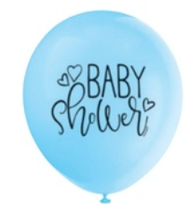Blue Baby Shower Latex Balloons