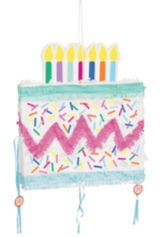 cake and candles Birthday Piñata