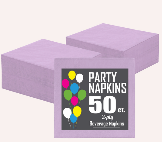 Lavender Beverage Napkins