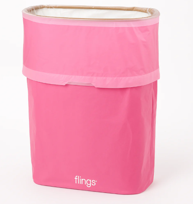 Pink Flings Pop-Up Reusable Trash Bin
