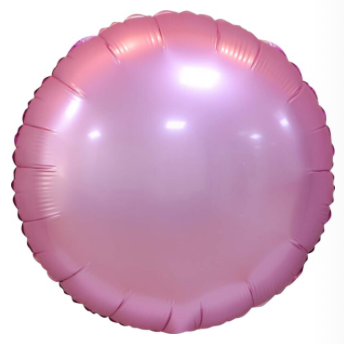 Pastel Pink Round Foil Balloon