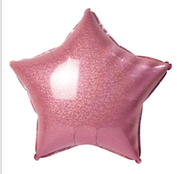 Holographic Pink Star