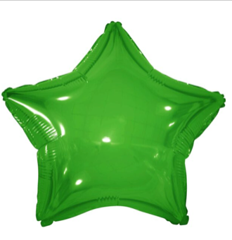 Light Green Star Foil Balloon