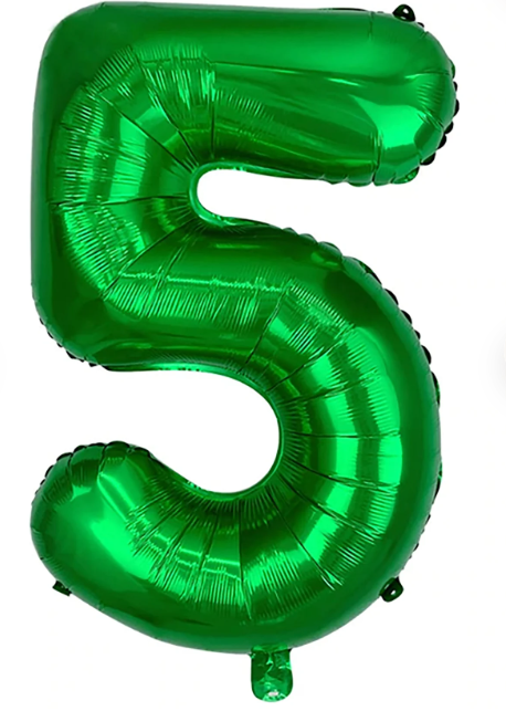 32" Number 5 Foil Balloon