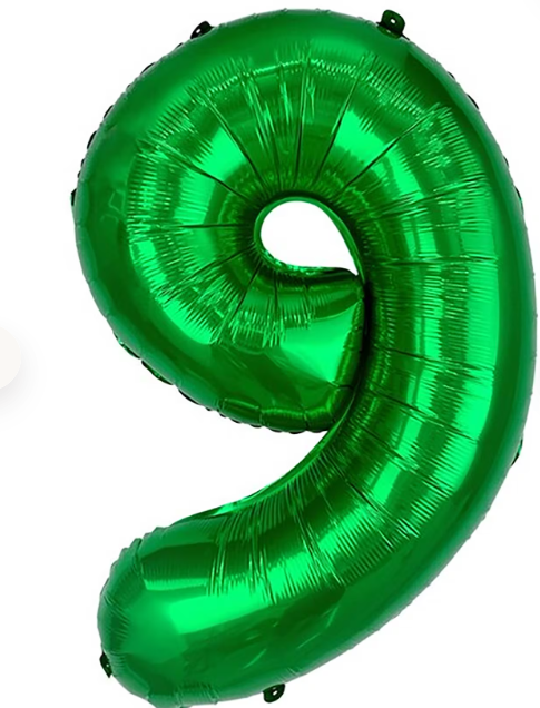 32" Number 9 Foil Balloon