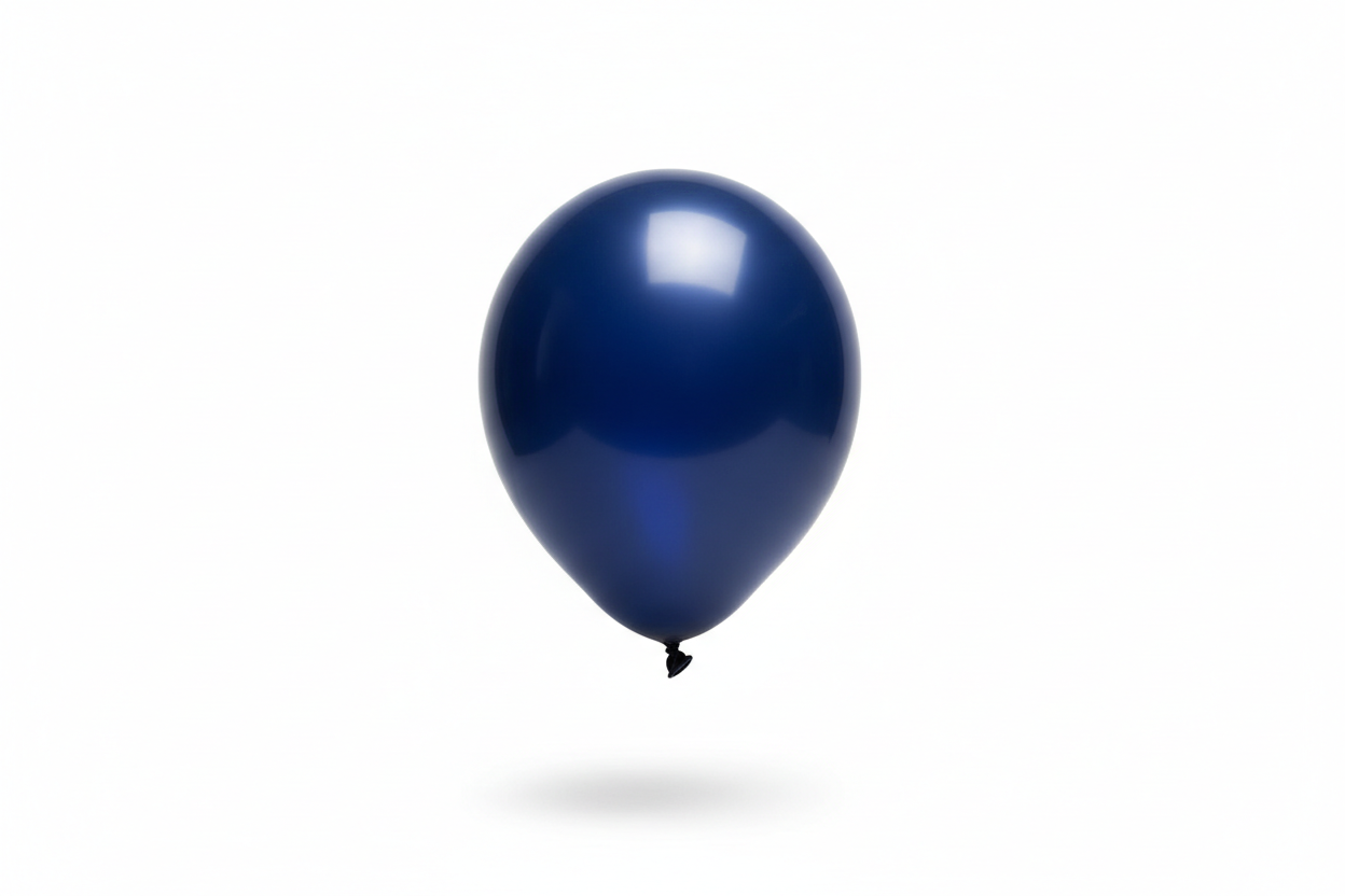 12"Navy Blue Latex Helium Balloon for Pickup